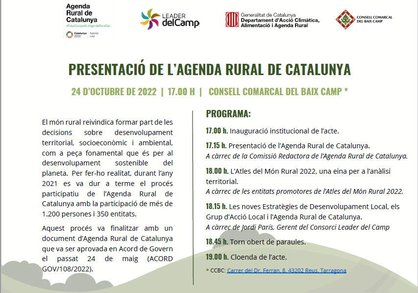 Agenda Rural Catalunya i Atles Món Rural