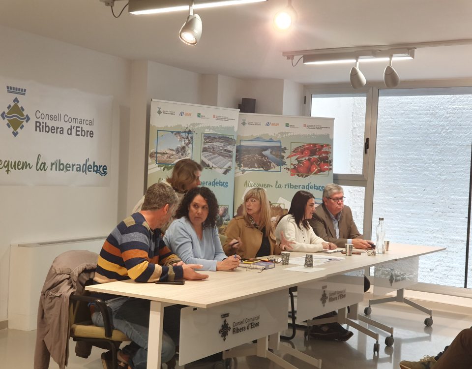 La reunió ha tingut lloc a la seu del Consell Comarcal de la Ribera, a Móra d’Ebre.