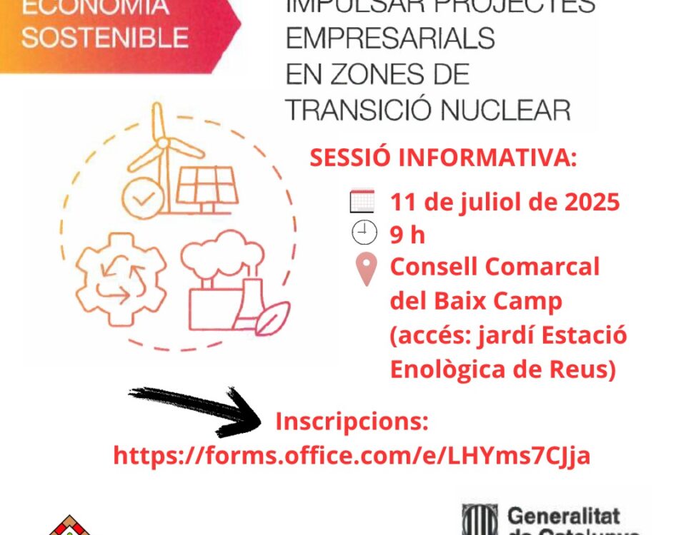 Sessió informativa sobre els ajuts a projectes empresarials en zones de transició nuclear.