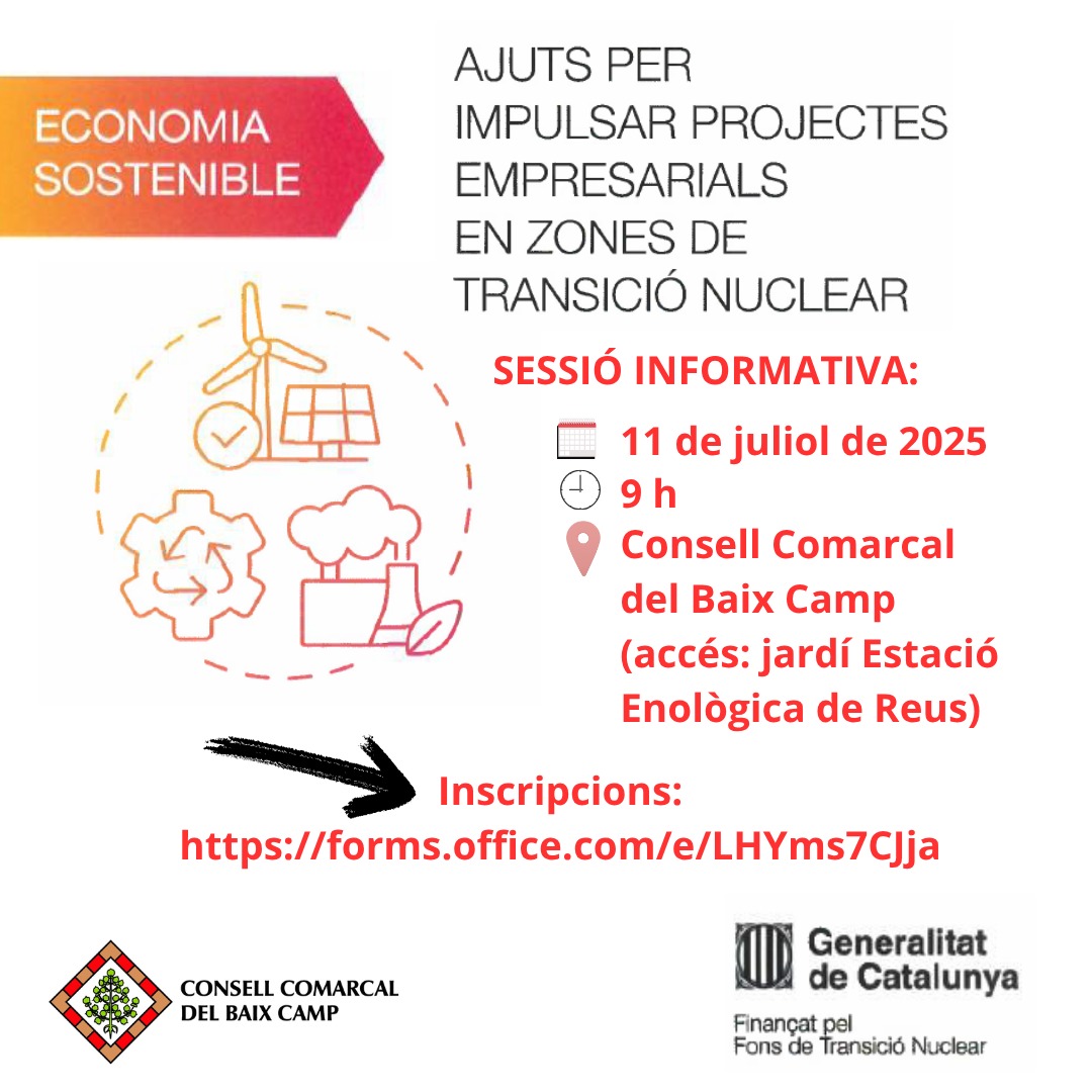 Sessió informativa sobre els ajuts a projectes empresarials en zones de transició nuclear.