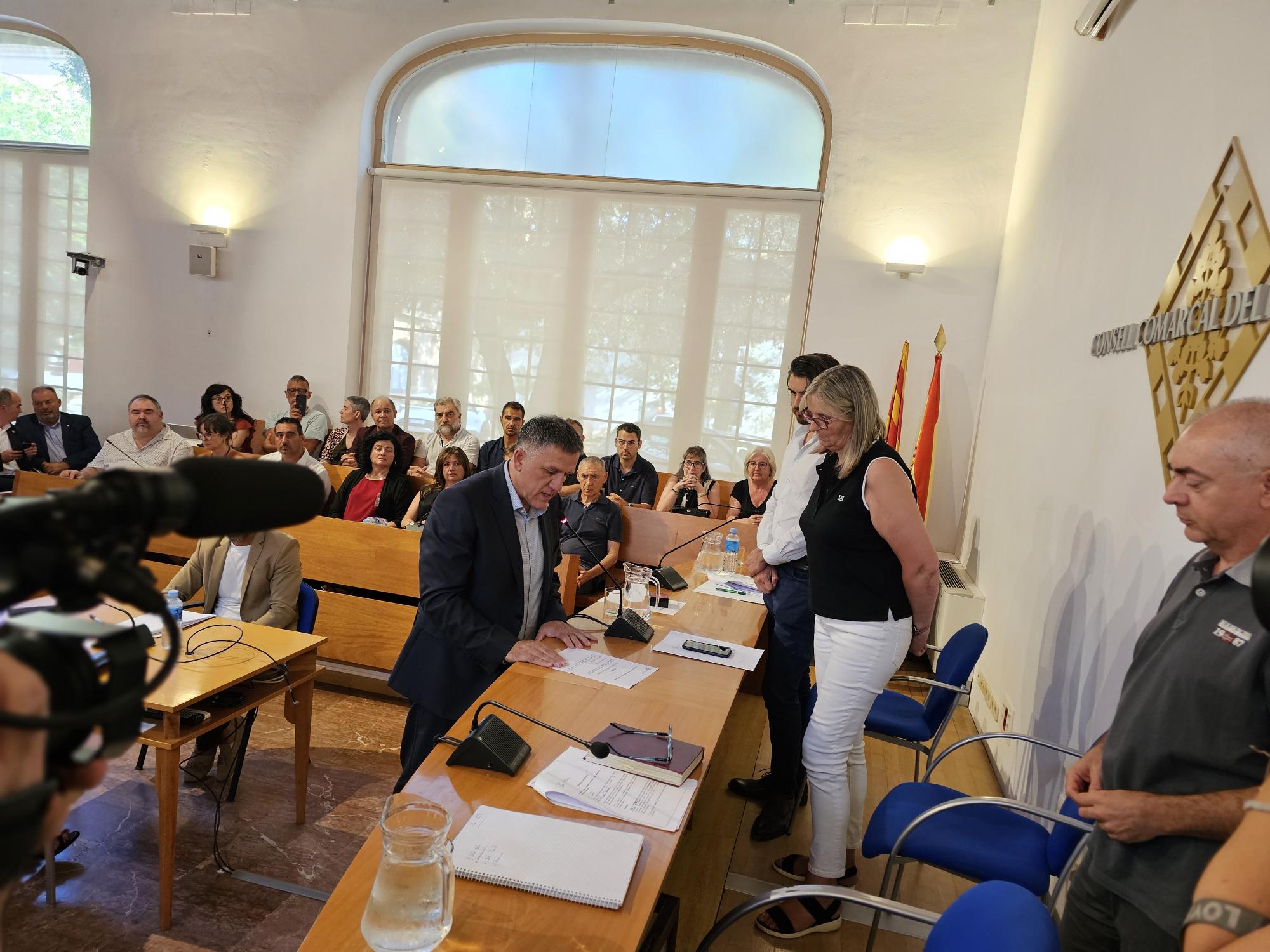 Joan Josep Garcia, prenent possessió del càrrec.