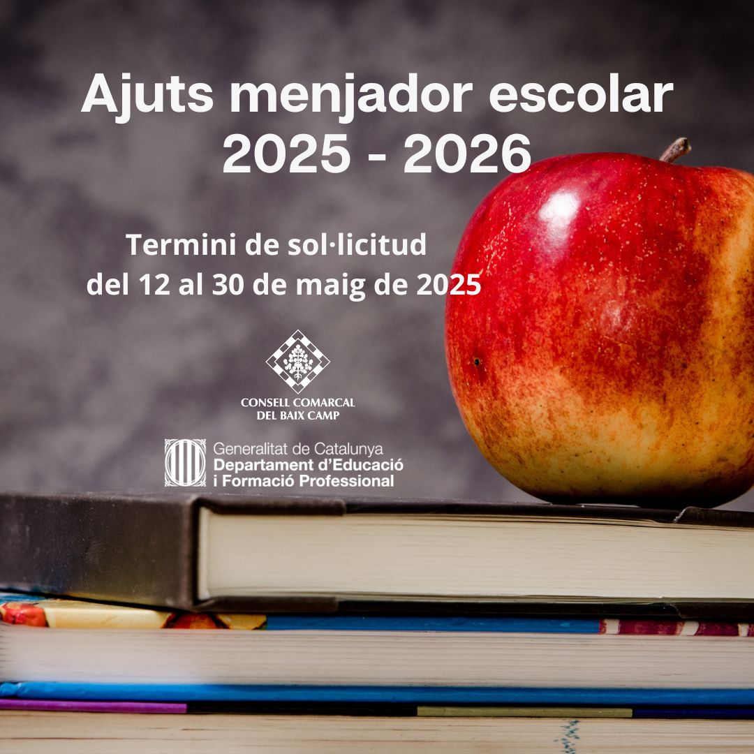 Ajuts de menjador 2025-2026