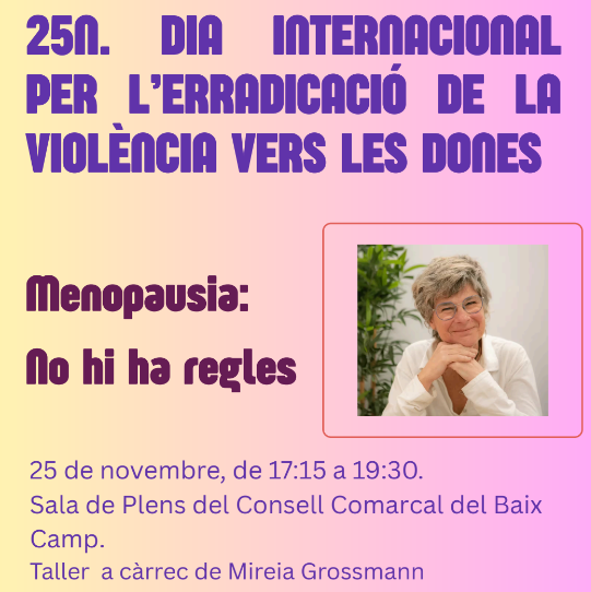Taller "Menopausia, no hi ha regles"