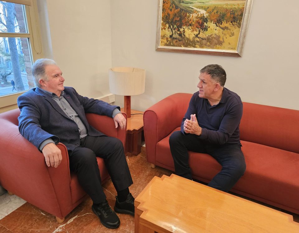 Trobada institucional entre el president de la Cambra de Comerç de Reus i el president del Consell Comarcal del Baix Camp.