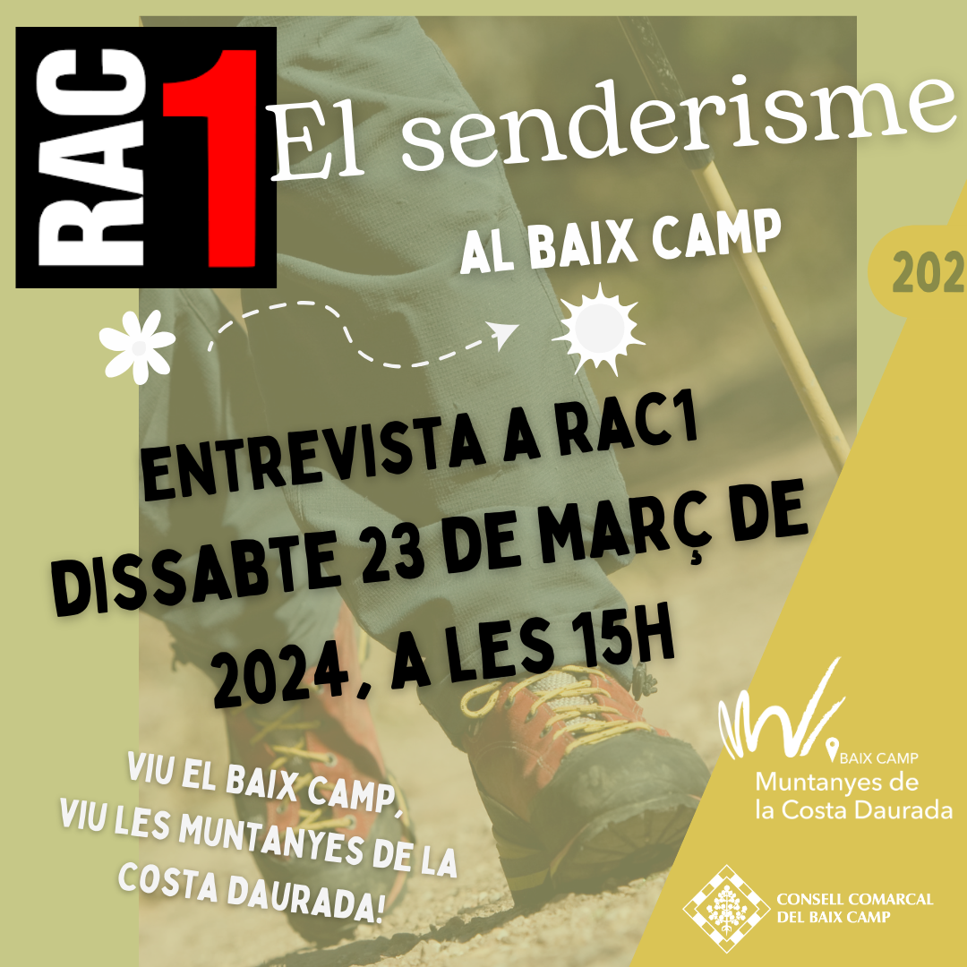 El senderisme al Baix Camp, entrevista a Rac1