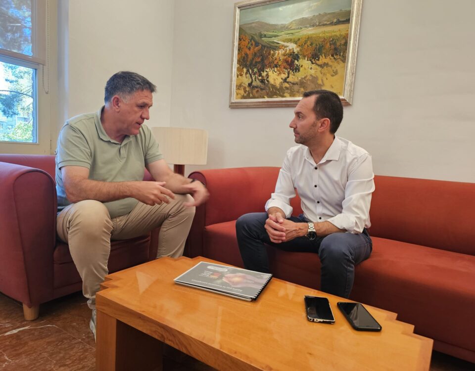 Trobada entre el president del Consell Comarcal i el regidor de Medi Ambient de Reus