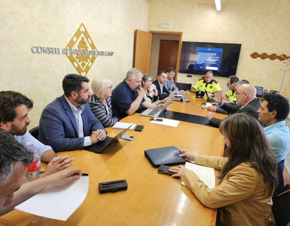 Reunió entre representants de la Generalitat i del Consell Comarcal del Baix Camp.