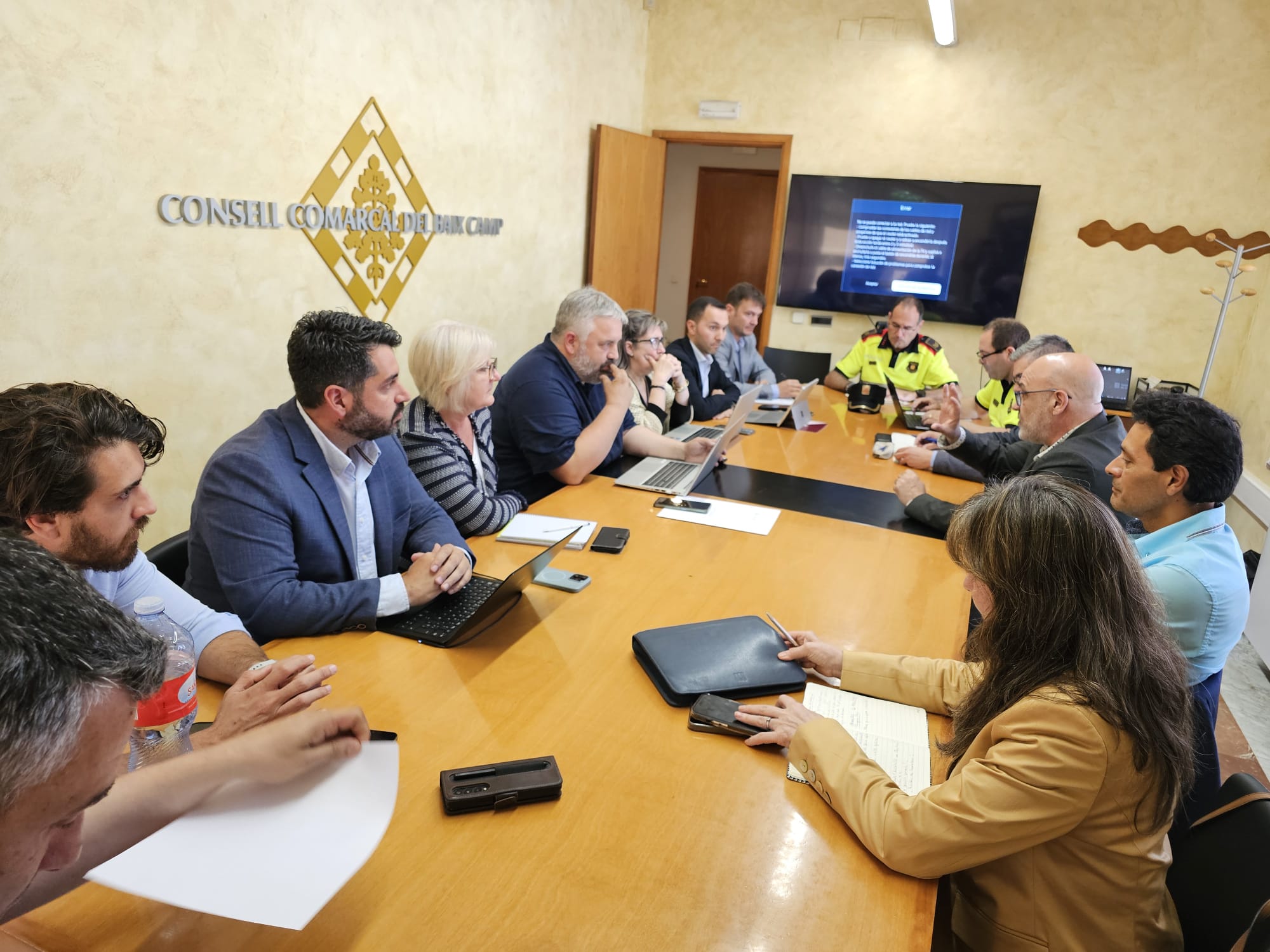 Reunió entre representants de la Generalitat i del Consell Comarcal del Baix Camp.