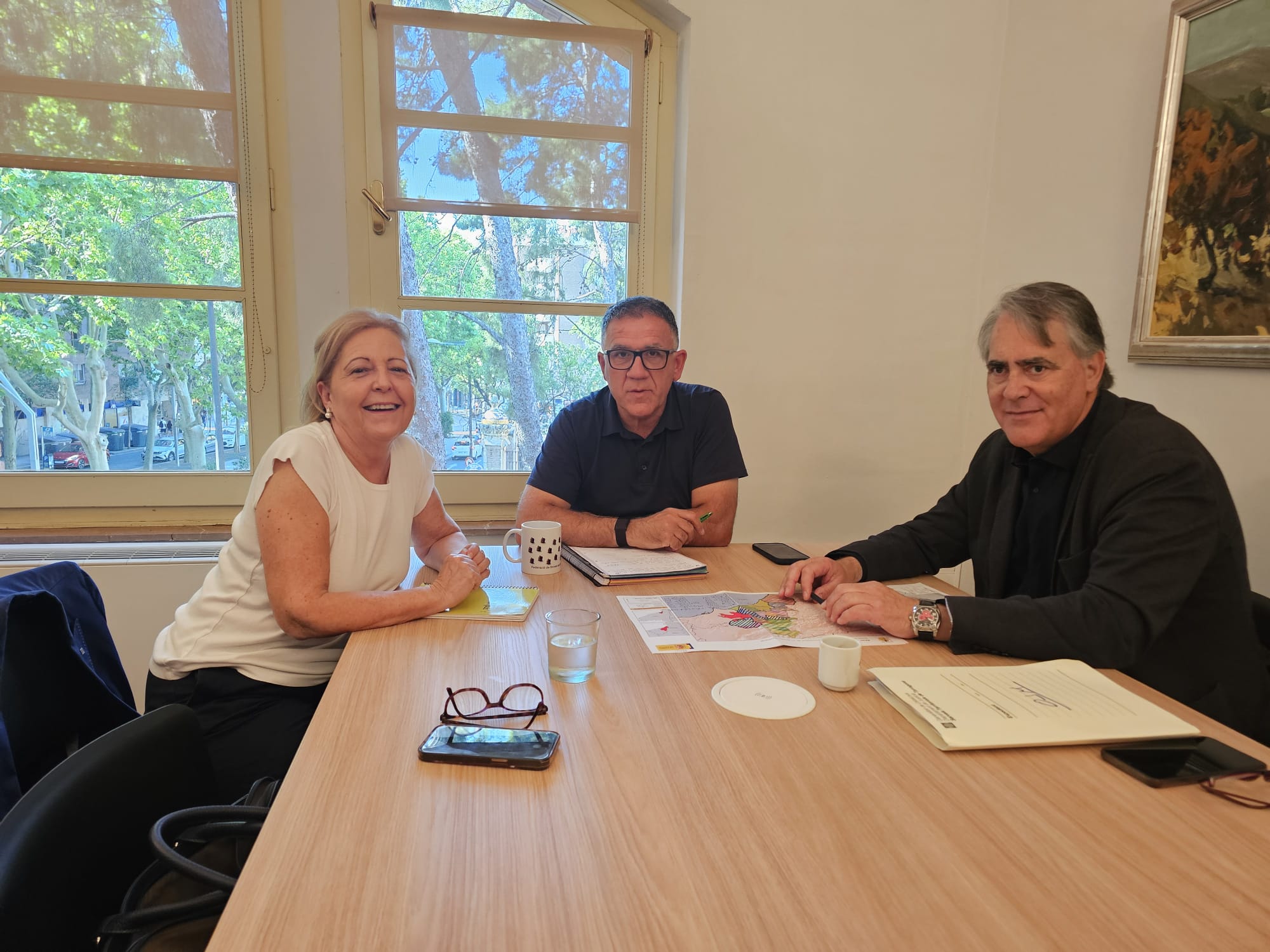 Trobada institucional amb la directora de Justícia i Qualitat Democràtica a Tarragona.
