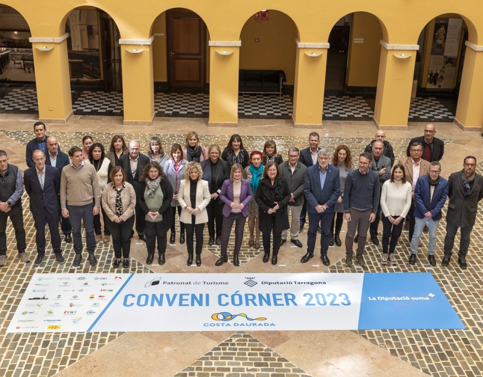 Signatura del 19è conveni Córner ahir dimarts 14 de febrer de 2023