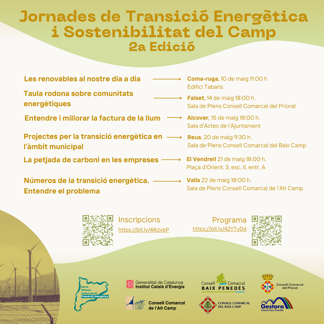 Jornades de Transició Energètica i Sostenibilitat del Camp de Tarragona